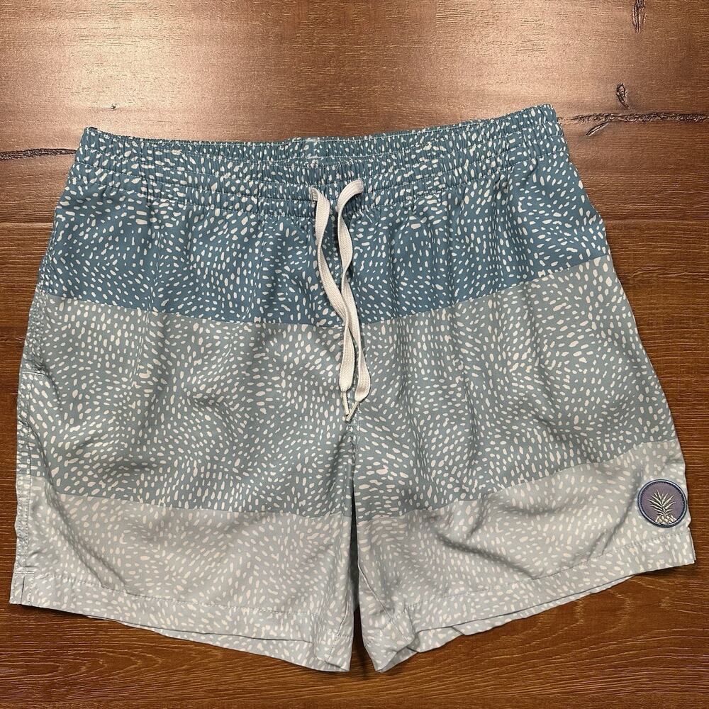 Chubbies Swim Trunks Mens M 5.5" Blue Lined Board Shorts Beach Pool Vacation